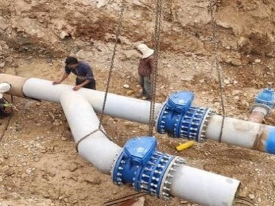 اجرای عملیات اصلاح و توسعه شبکه‌های آب و فاضلاب شهرستان قروه